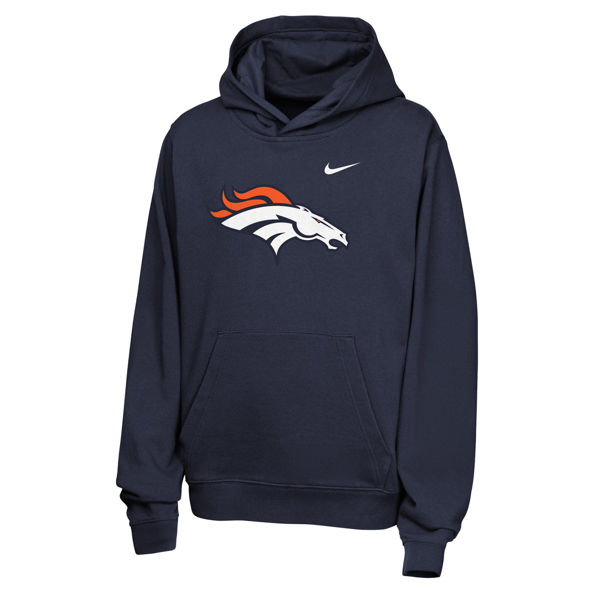 NFL Denver Broncos Youth Nike 2026 Club Hoodie- Navy