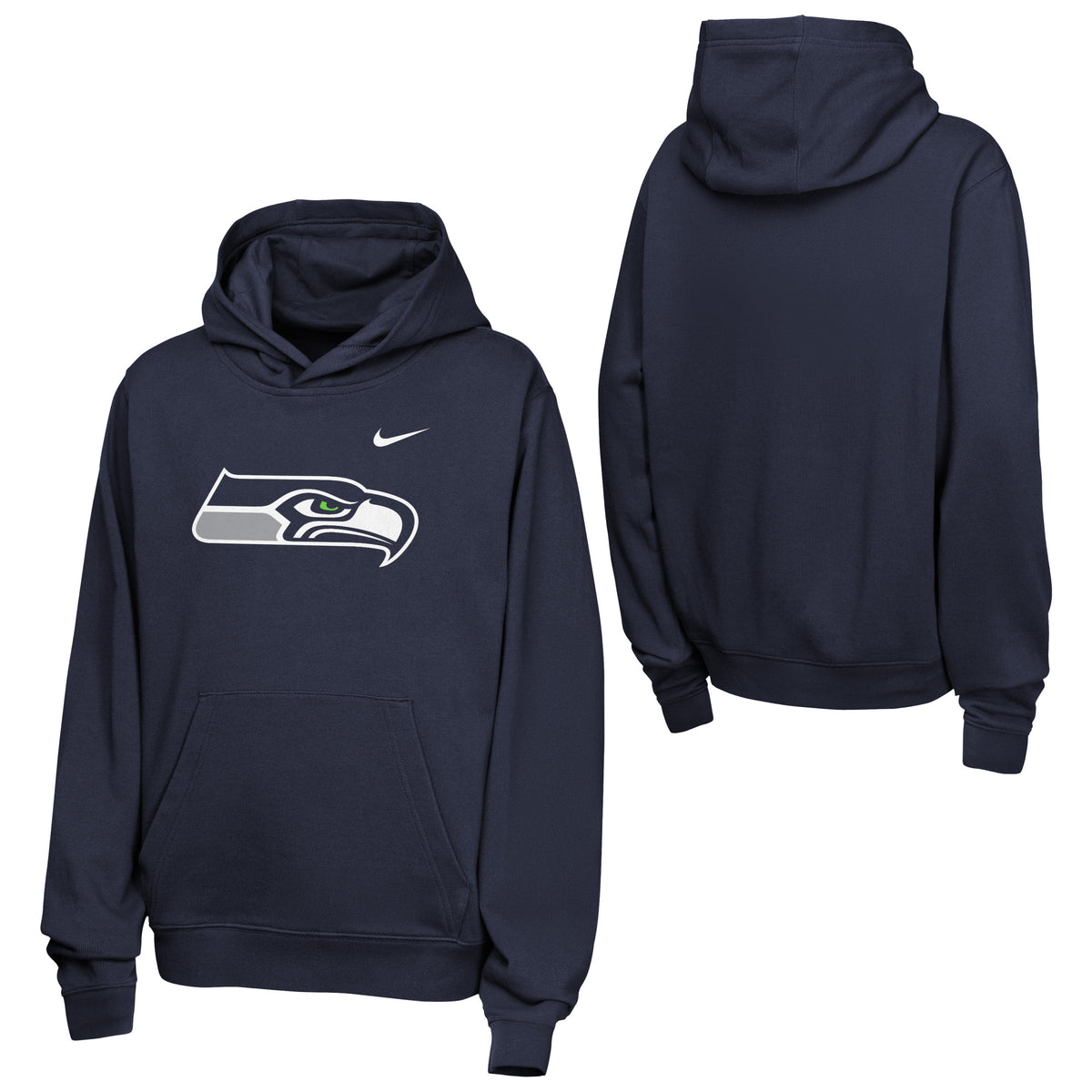 NFL Seattle Seahawks Youth Nike 2026 Club Hoodie- Navy