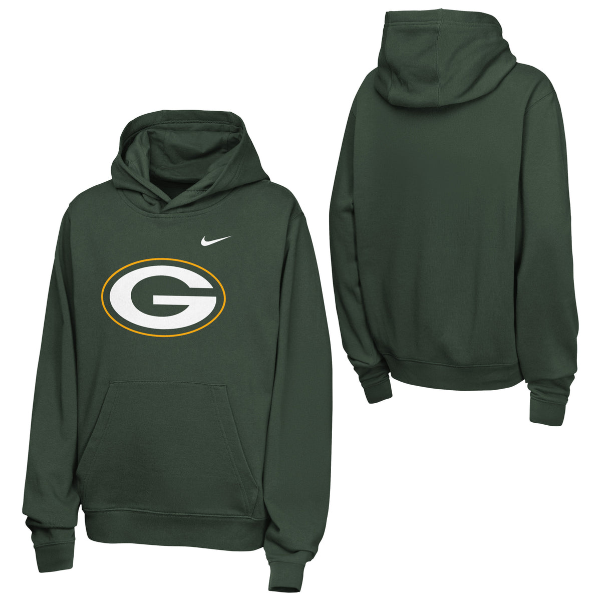 NFL Green Bay Packers Youth Nike 2026 Club Hoodie- Green