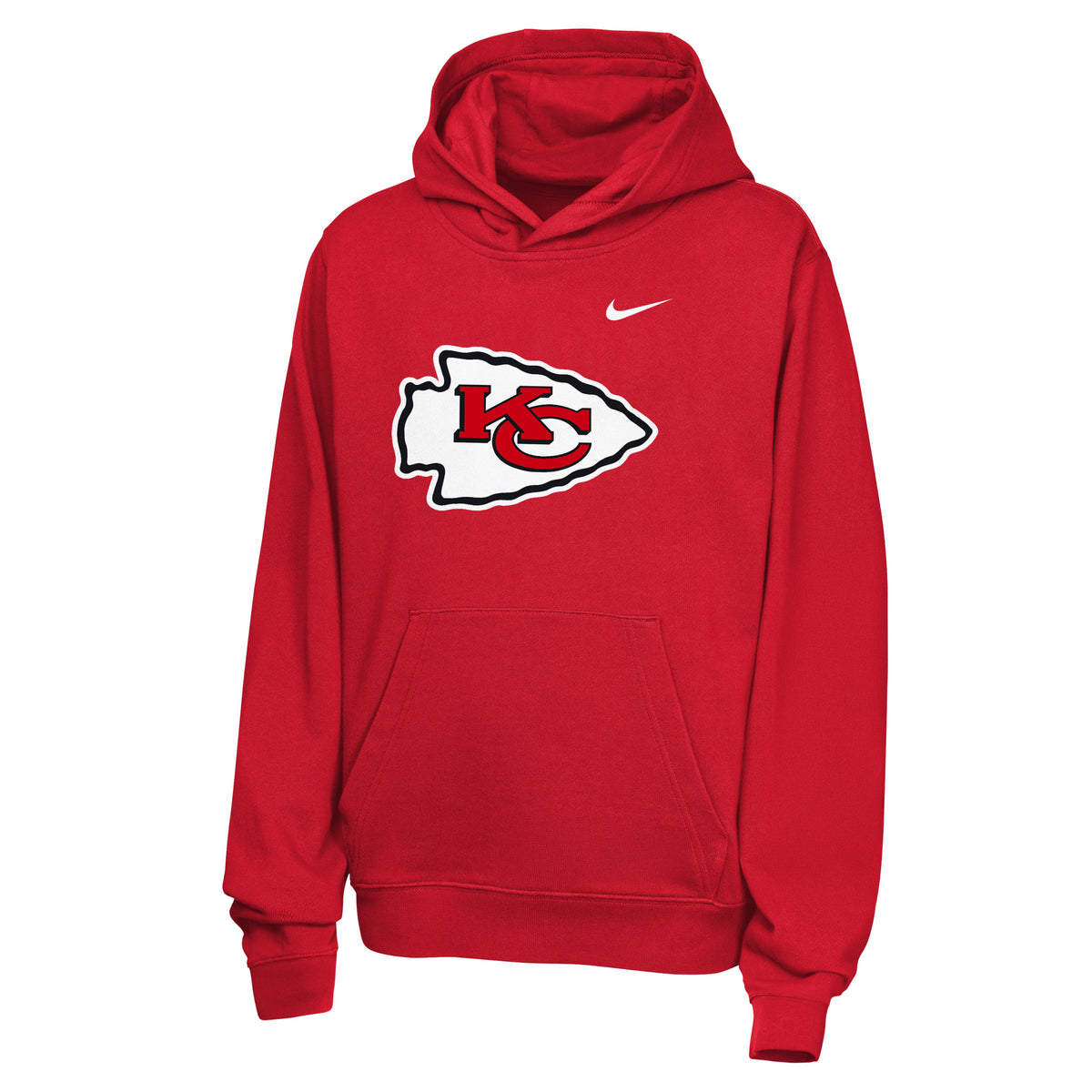 NFL Kansas City Chiefs Youth Nike 2026 Club Hoodie- Red