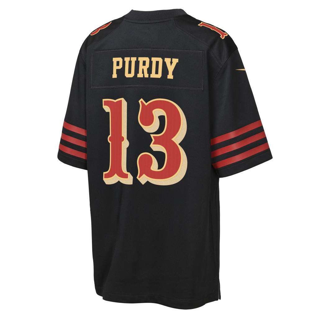 NFL San Francisco 49ers Brock Purdy Youth Nike Rivalries Game Jersey - Black