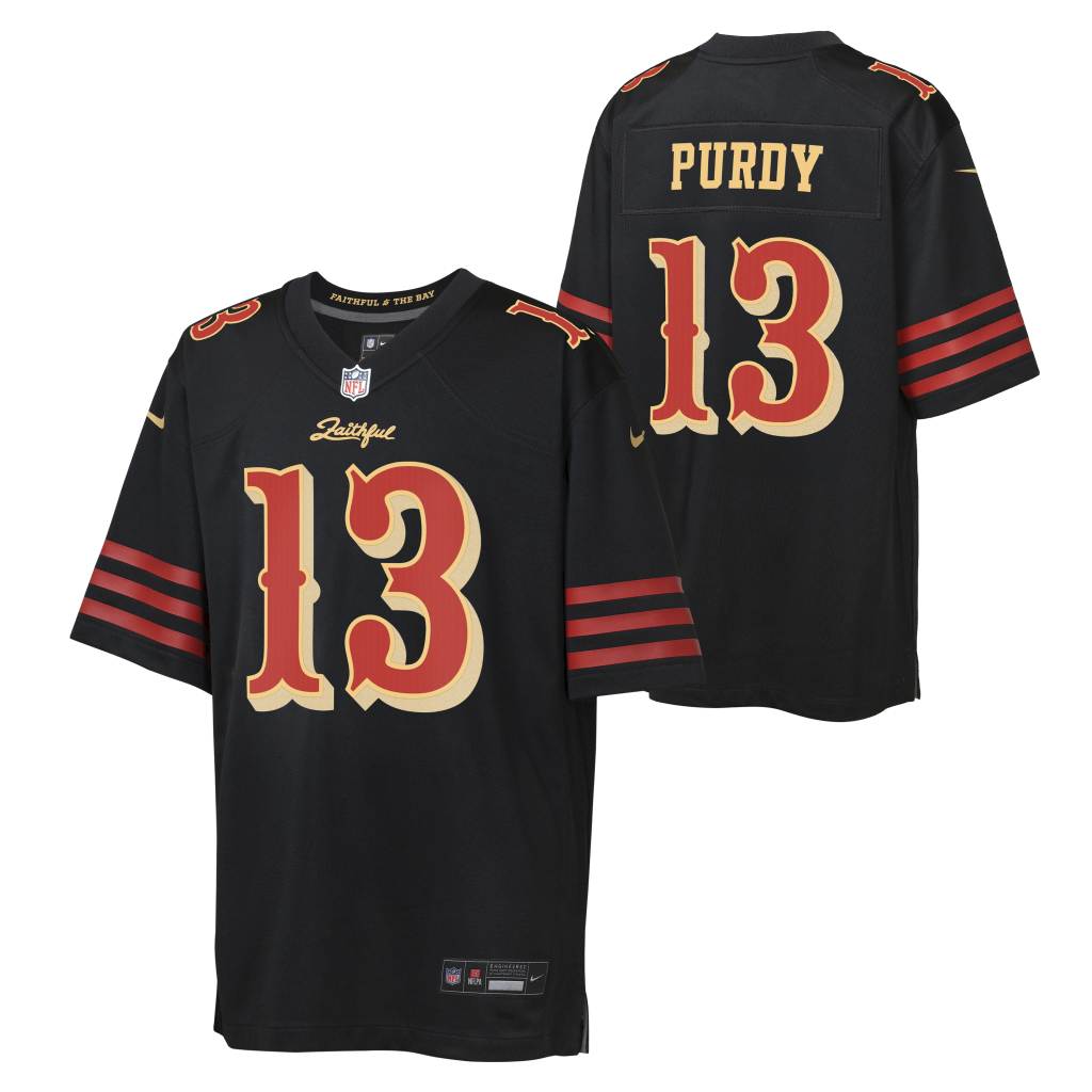 NFL San Francisco 49ers Brock Purdy Youth Nike Rivalries Game Jersey - Black