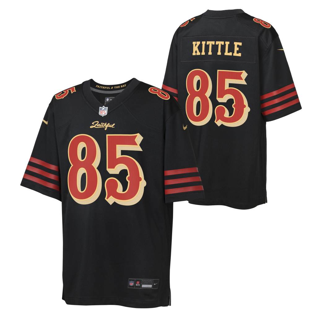 NFL San Francisco 49ers George Kittle Youth Nike Rivalries Game Jersey - Black