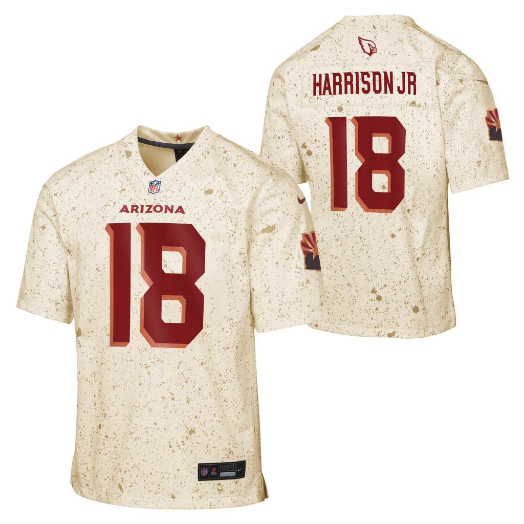 NFL Arizona Cardinals Marvin Harrison Jr. Youth Nike Rivalries Game Jersey - Tan
