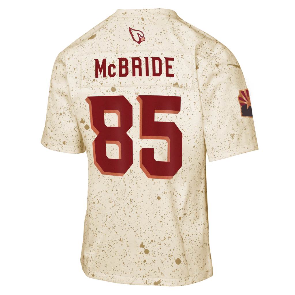 NFL Arizona Cardinals Trey McBride Youth Nike Rivalries Game Jersey - Tan