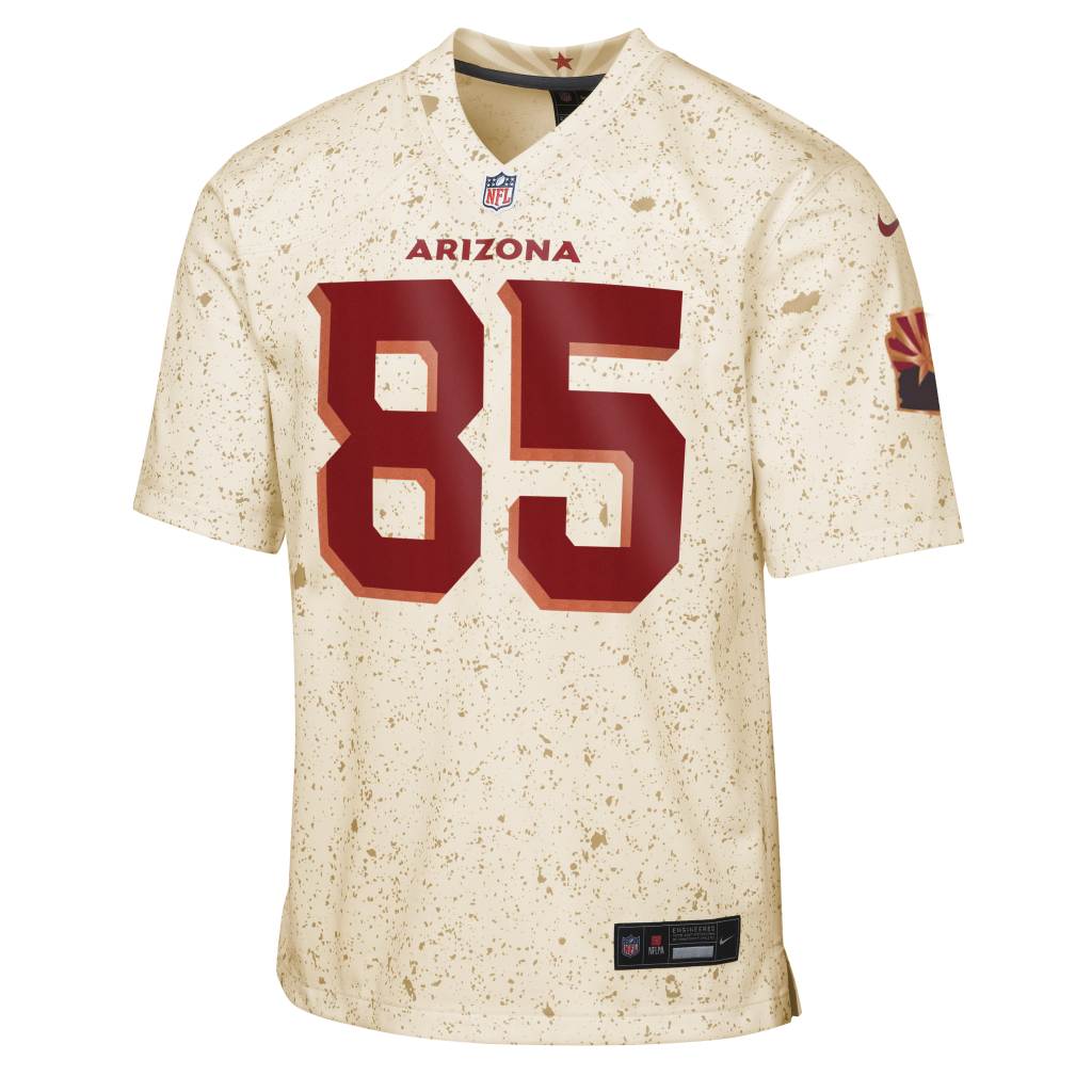 NFL Arizona Cardinals Trey McBride Youth Nike Rivalries Game Jersey - Tan