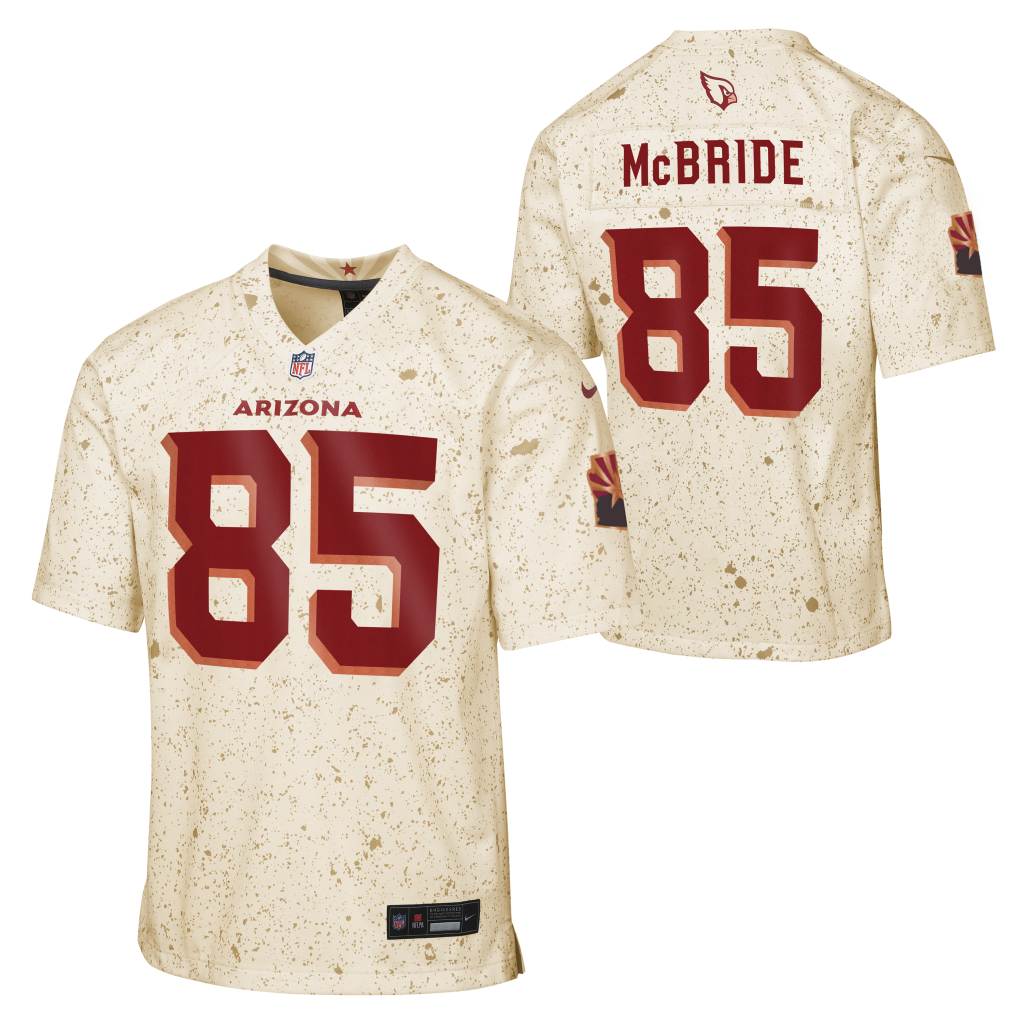 NFL Arizona Cardinals Trey McBride Youth Nike Rivalries Game Jersey - Tan