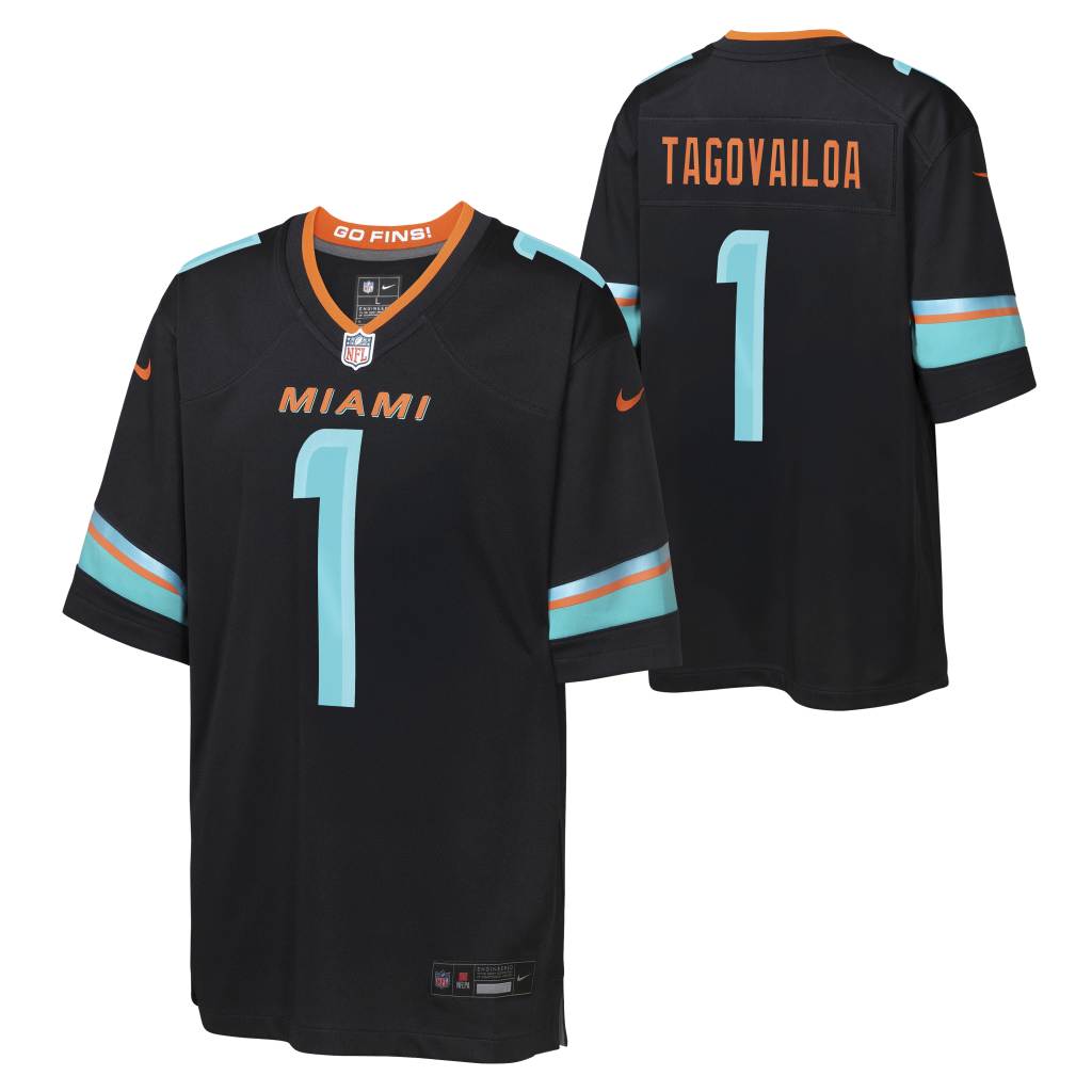 NFL Miami Dolphins Tua Tagovailoa Youth Nike Rivalries Game Jersey - Navy