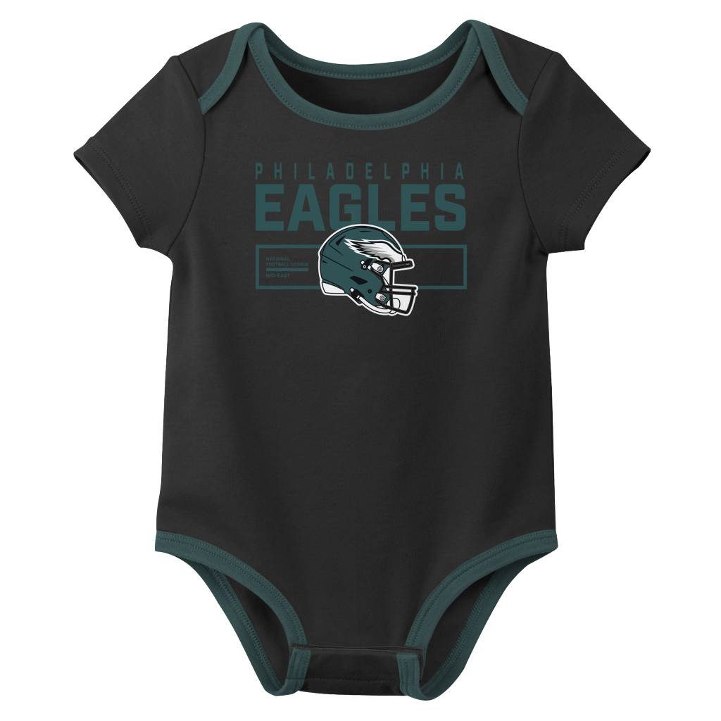 NFL Philadelphia Eagles Infant Nike 2025 Creeper 3-Piece Onesie Set - Green