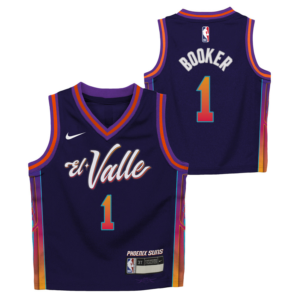 NBA Phoenix Suns Devin Booker Kid Nike 2023/24 City Edition Swingman Jersey