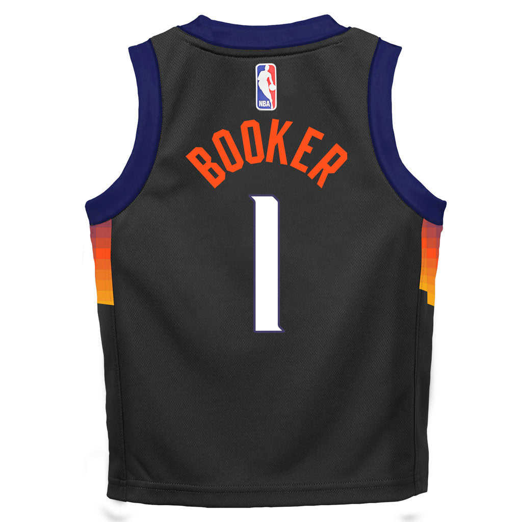 NBA Phoenix Suns Devin Booker Kids Nike 2025-26 City Edition Replica Jersey - Black