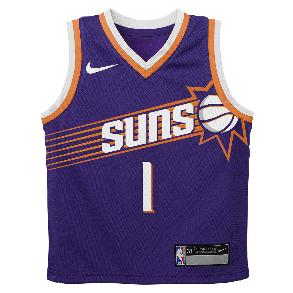 NBA Phoenix Suns Devin Booker Kids Nike 2023/24 Icon Swingman Jersey