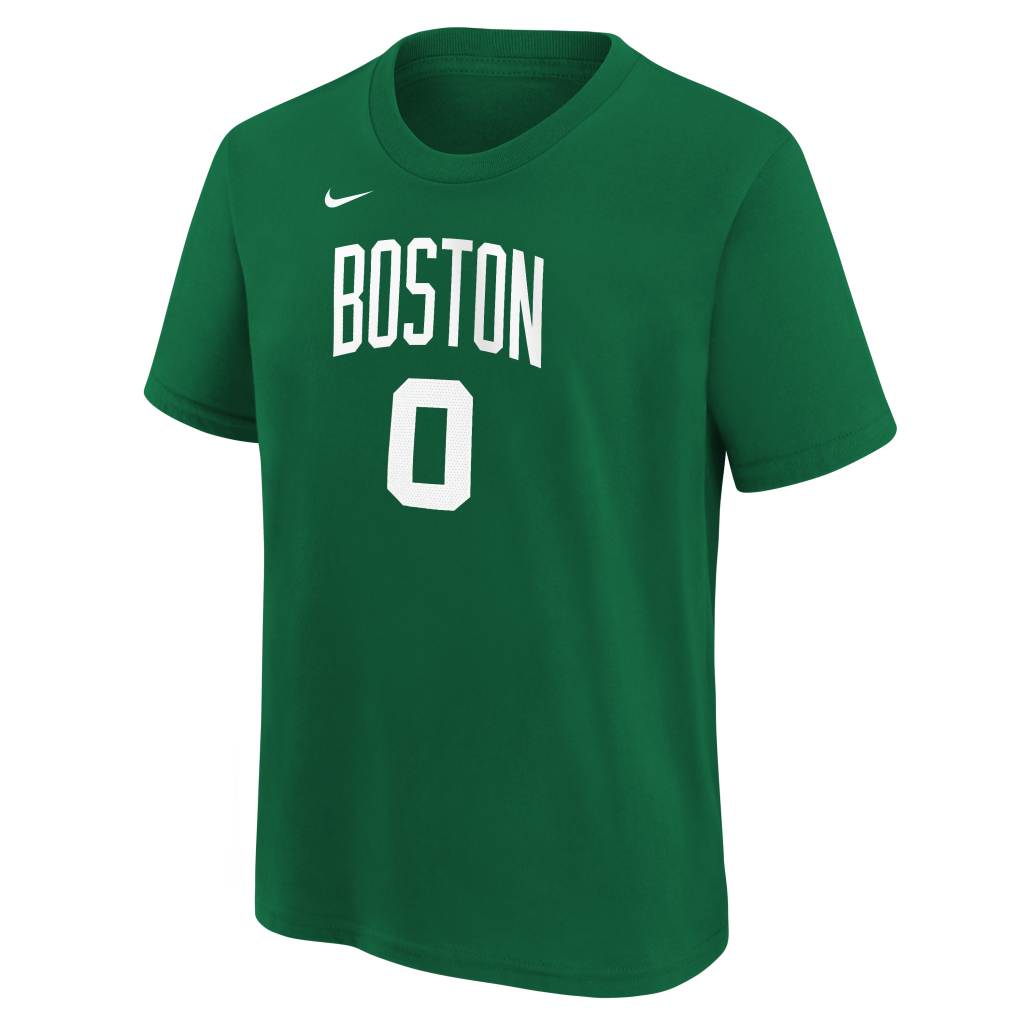 NBA Boston Celtics Jayson Tatum Youth Nike Icon Name & Number T-Shirt - Green