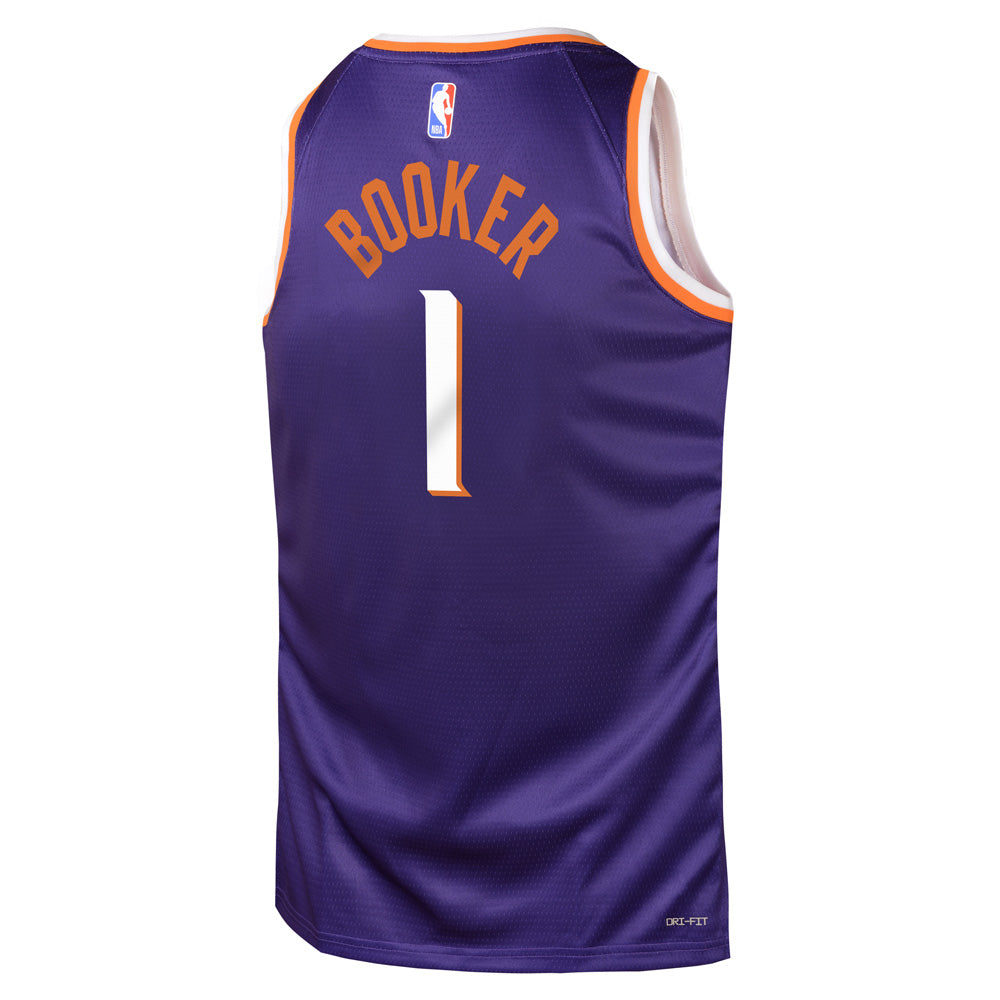 NBA Phoenix Suns Devin Booker Youth Nike 2023/24 Icon Swingman Jersey