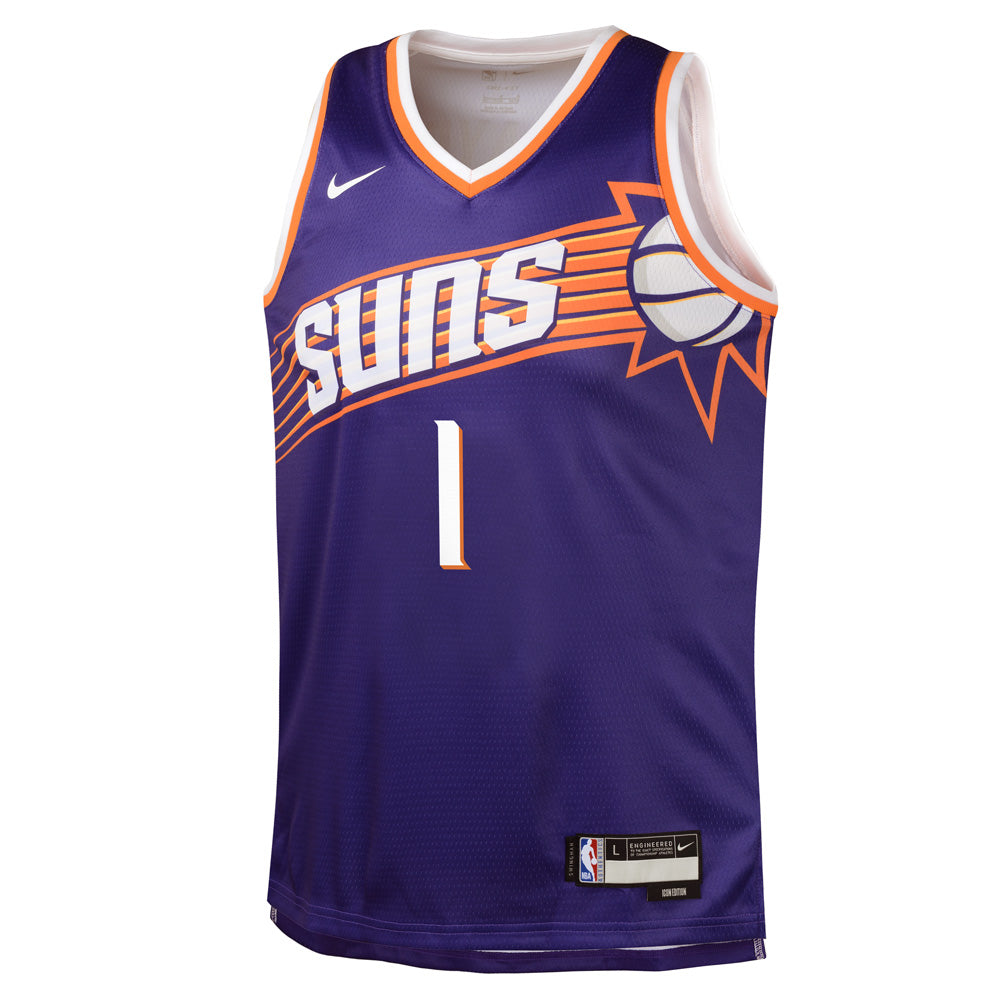 NBA Phoenix Suns Devin Booker Youth Nike 2023/24 Icon Swingman Jersey