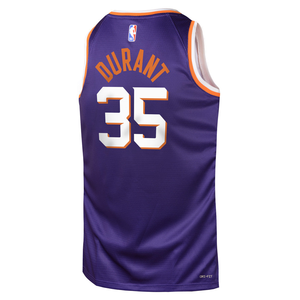 NBA Phoenix Suns Kevin Durant Youth Nike 2023/24 Icon Swingman Jersey
