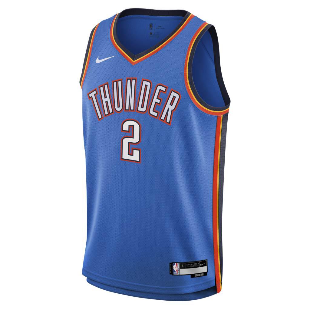 NBA Oklahoma City Thunder Shai Gilgeous-Alexander Youth Nike Icon Swingman Jersey - Blue