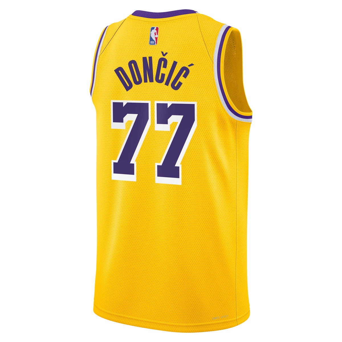 NBA Los Angeles Lakers Luka Doncic Youth Nike Icon Swingman Jersey- Gold