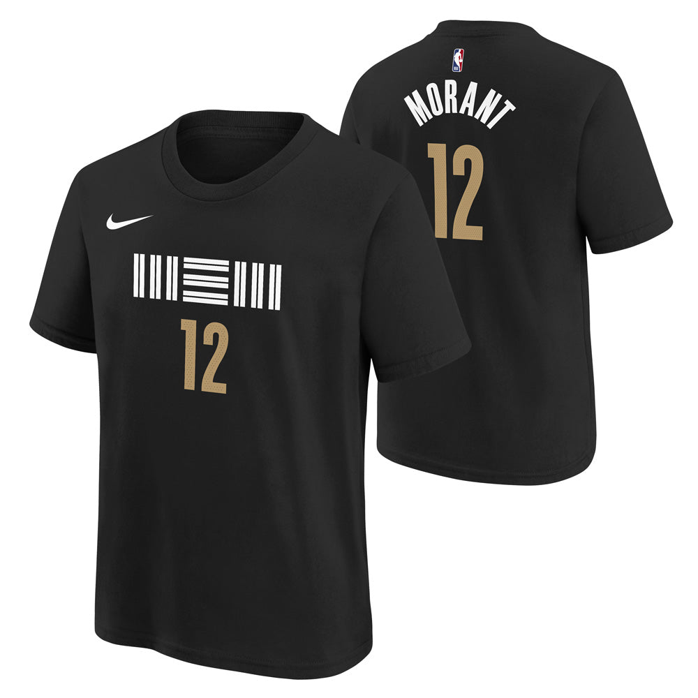 NBA Memphis Grizzlies Ja Morant Youth Nike 2023/24 City Edition Name &amp; Number Tee
