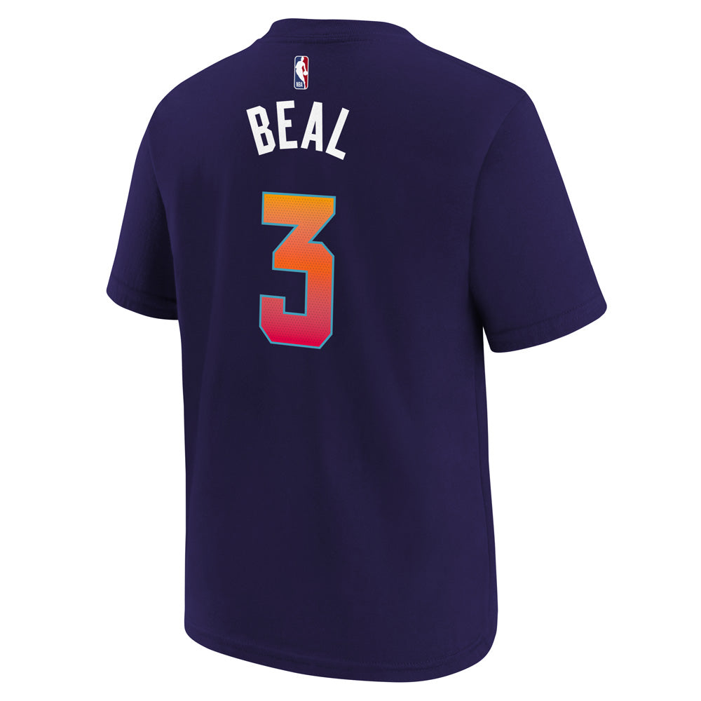 NBA Phoenix Suns Bradley Beal Youth Nike 2023/24 City Edition Name &amp; Number Tee