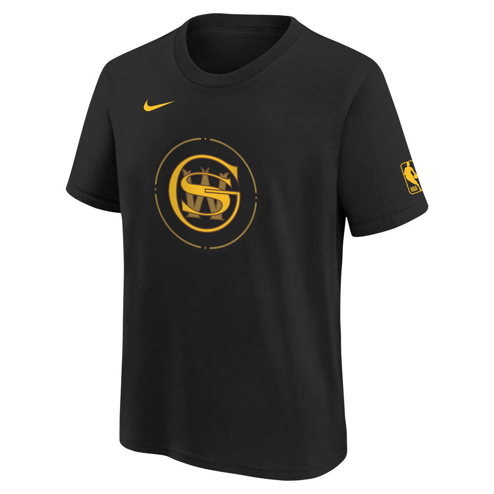 NBA Golden State Warriors Youth Nike 2023/24 City Edition Essential Logo Tee