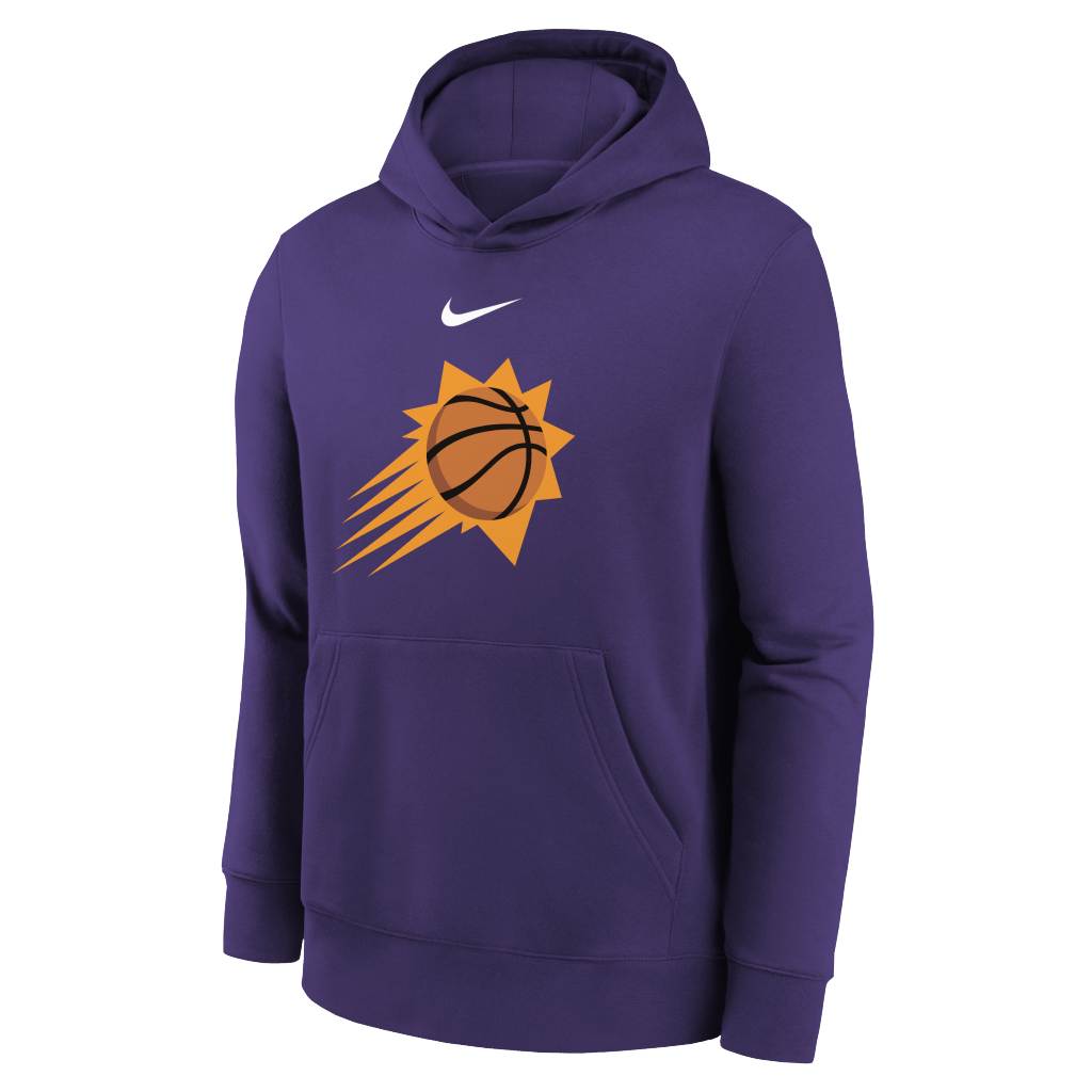 NBA Phoenix Suns Youth Nike Club Logo Pullover Hoodie - Purple
