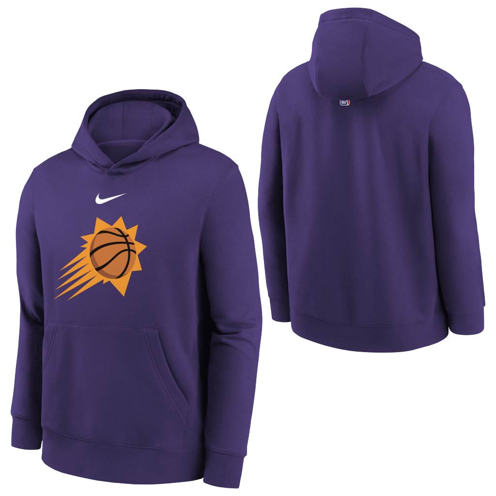 NBA Phoenix Suns Youth Nike Club Logo Pullover Hoodie - Purple