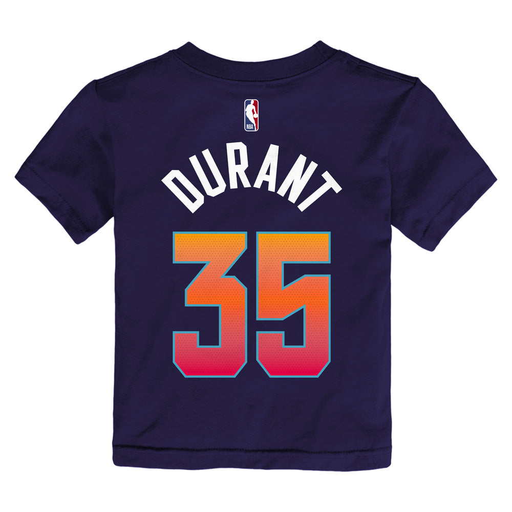 NBA Phoenix Suns Kevin Durant Toddlers Nike 2023/24 City Edition Name &amp; Number Tee