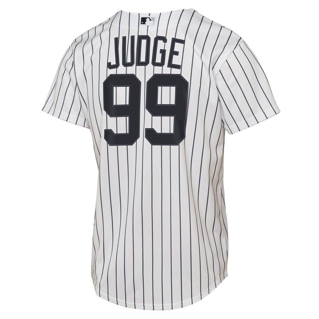 MLB New York Yankees Aaron Judge Youth Nike Home Baseline Jersey - White