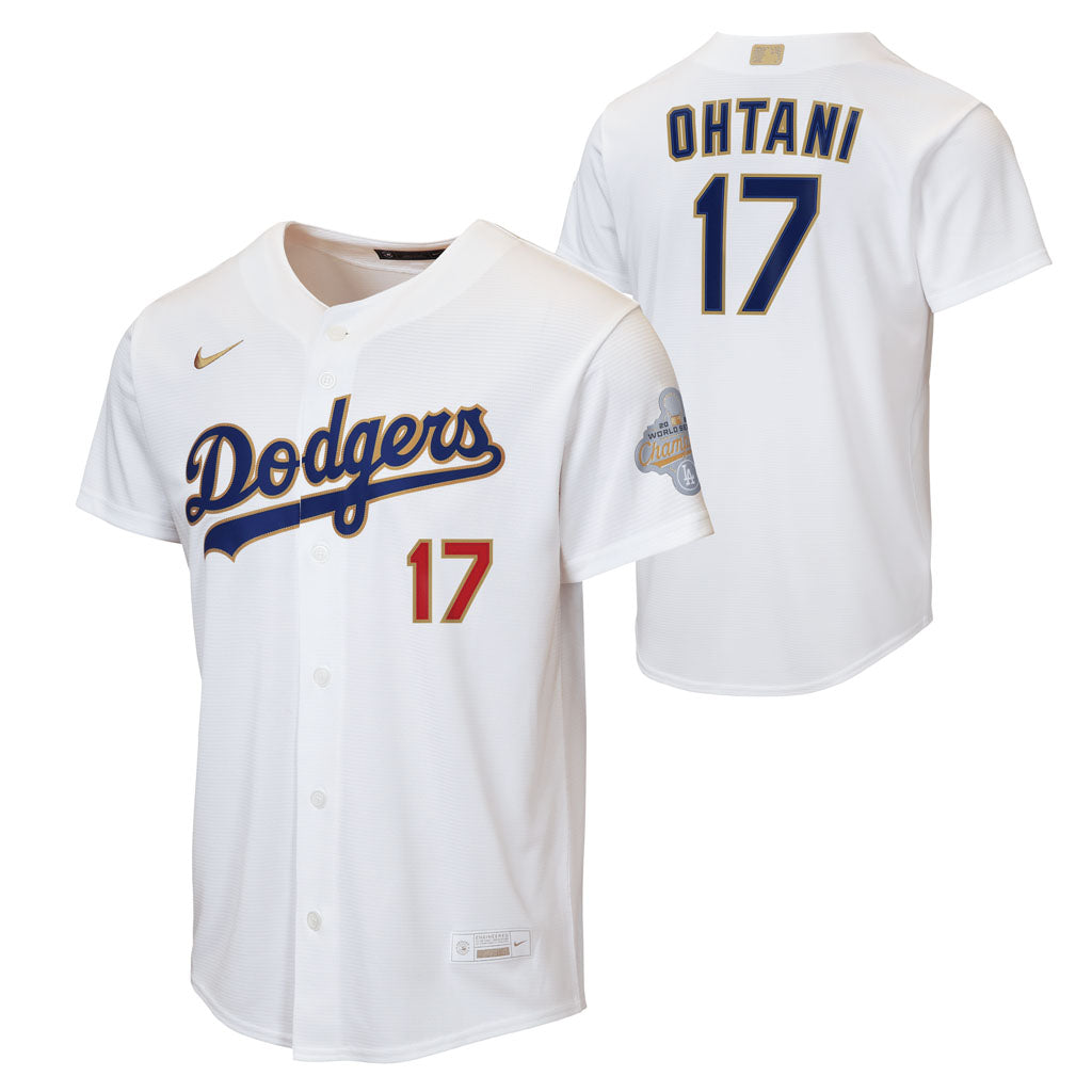 MLB Los Angeles Dodgers Shohei Ohtani Youth Nike 2026 Gold Jersey - White