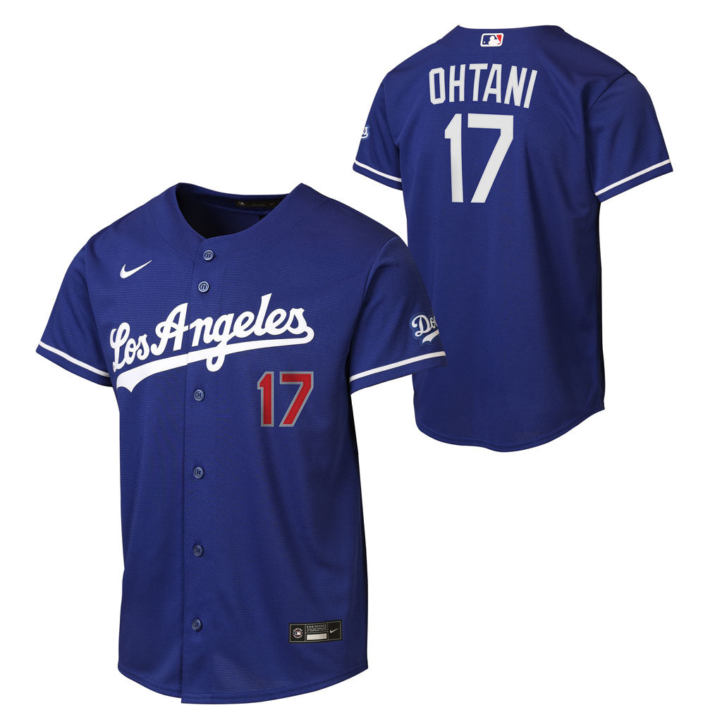 MLB Los Angeles Dodgers Shohei Ohtani Youth Nike Alternate Home Run Jersey - Blue
