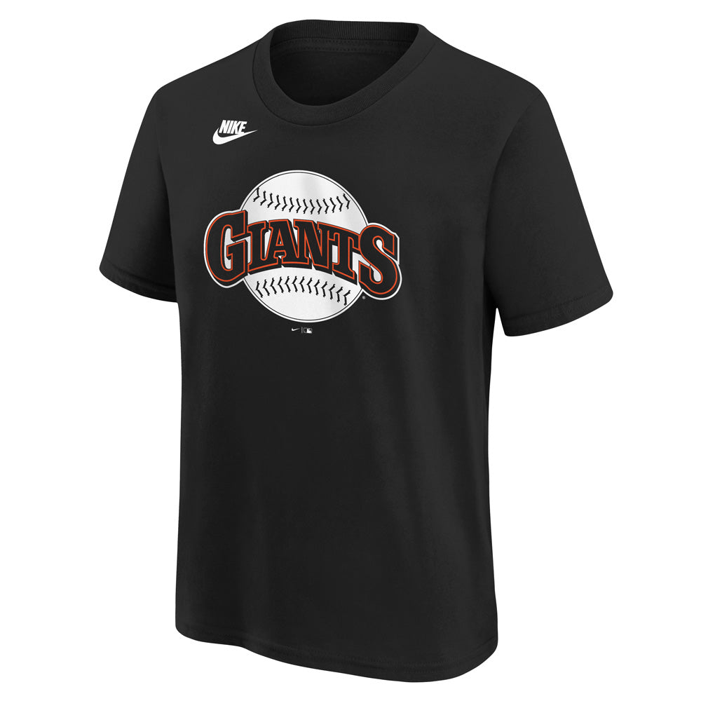 MLB San Francisco Giants Youth Nike Cooperstown Logo T-Shirt - Black