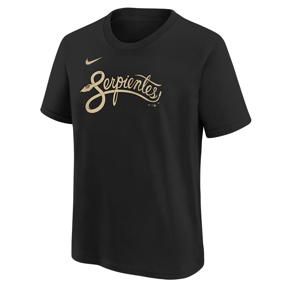 MLB Arizona Diamondbacks Youth Nike City Connect Wordmark T-Shirt - Black
