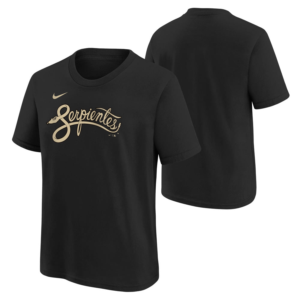 MLB Arizona Diamondbacks Youth Nike City Connect Wordmark T-Shirt - Black