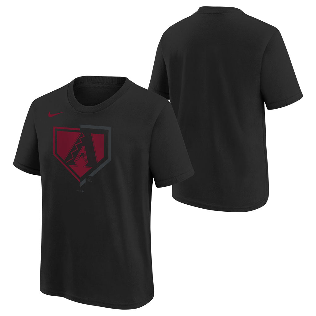 MLB Arizona Diamondbacks Youth Nike Authentic Collection Icon T-Shirt - Black