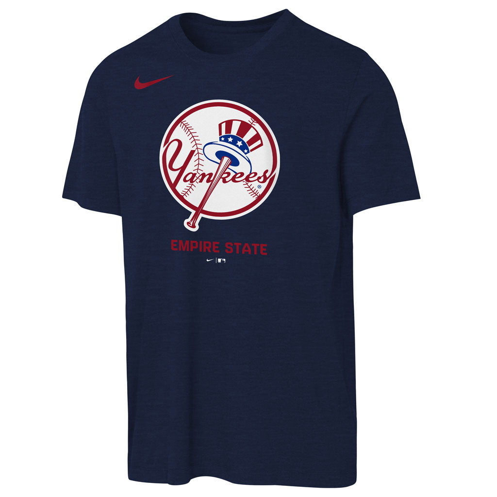 MLB New York Yankees Youth Nike Authentic Collection Triblend T-Shirt - Navy