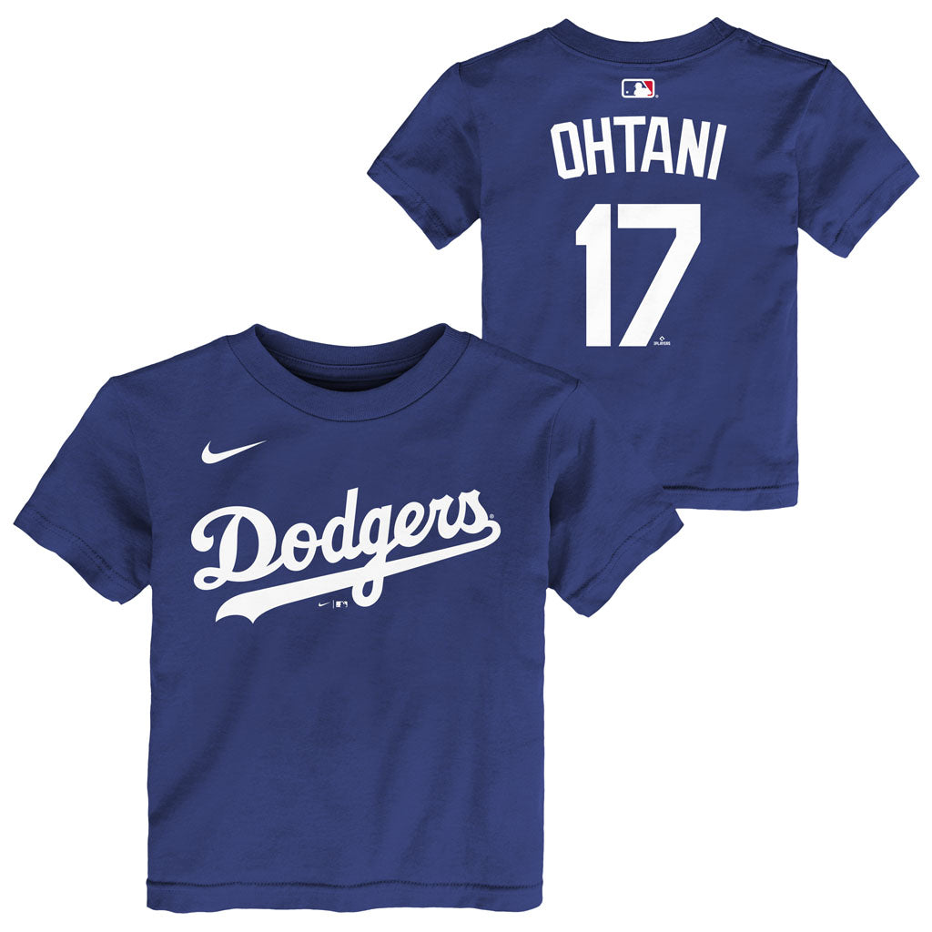 MLB Los Angeles Dodgers Shohei Ohtani Toddler Nike Home Name & Number T-Shirt - Blue