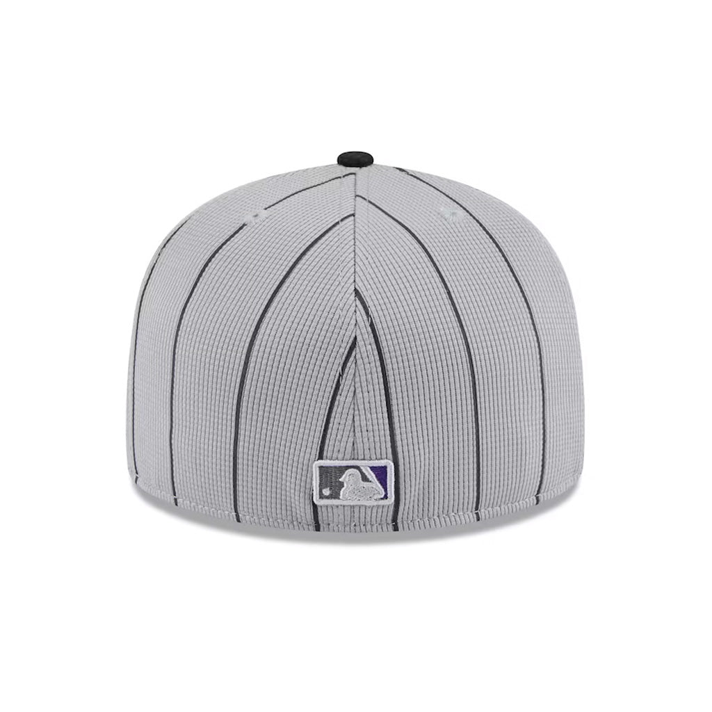 MLB Colorado Rockies New Era 2025 Graphite Batting Practice 59FIFTY Fitted Hat - Graphite