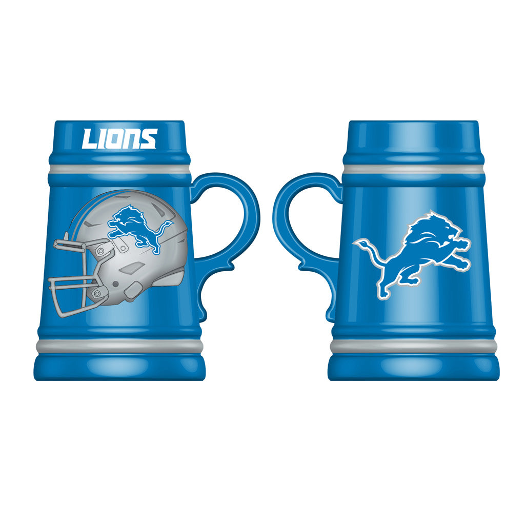 NFL Detroit Lions Evergreen 24oz Ceramic Stein Cup - Blue