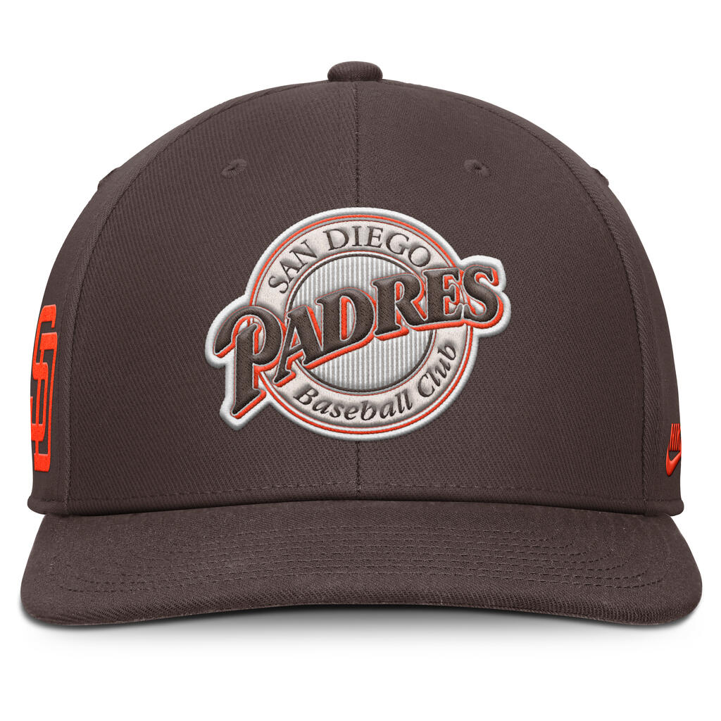 MLB San Diego Padres Nike Coopertsown Dri-Fit Snapback Hat - Brown