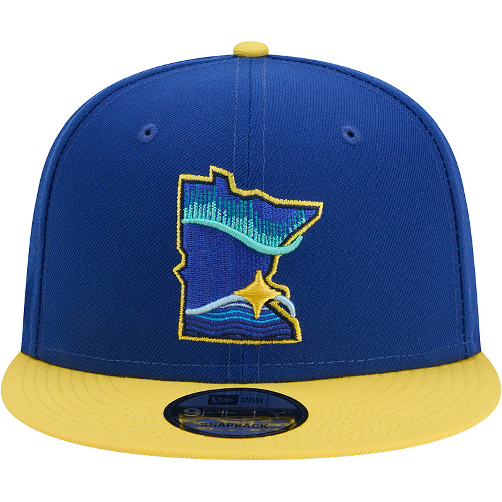 MLB Minnesota Twins New Era City Connect 9FIFTY Snapback Hat - Blue