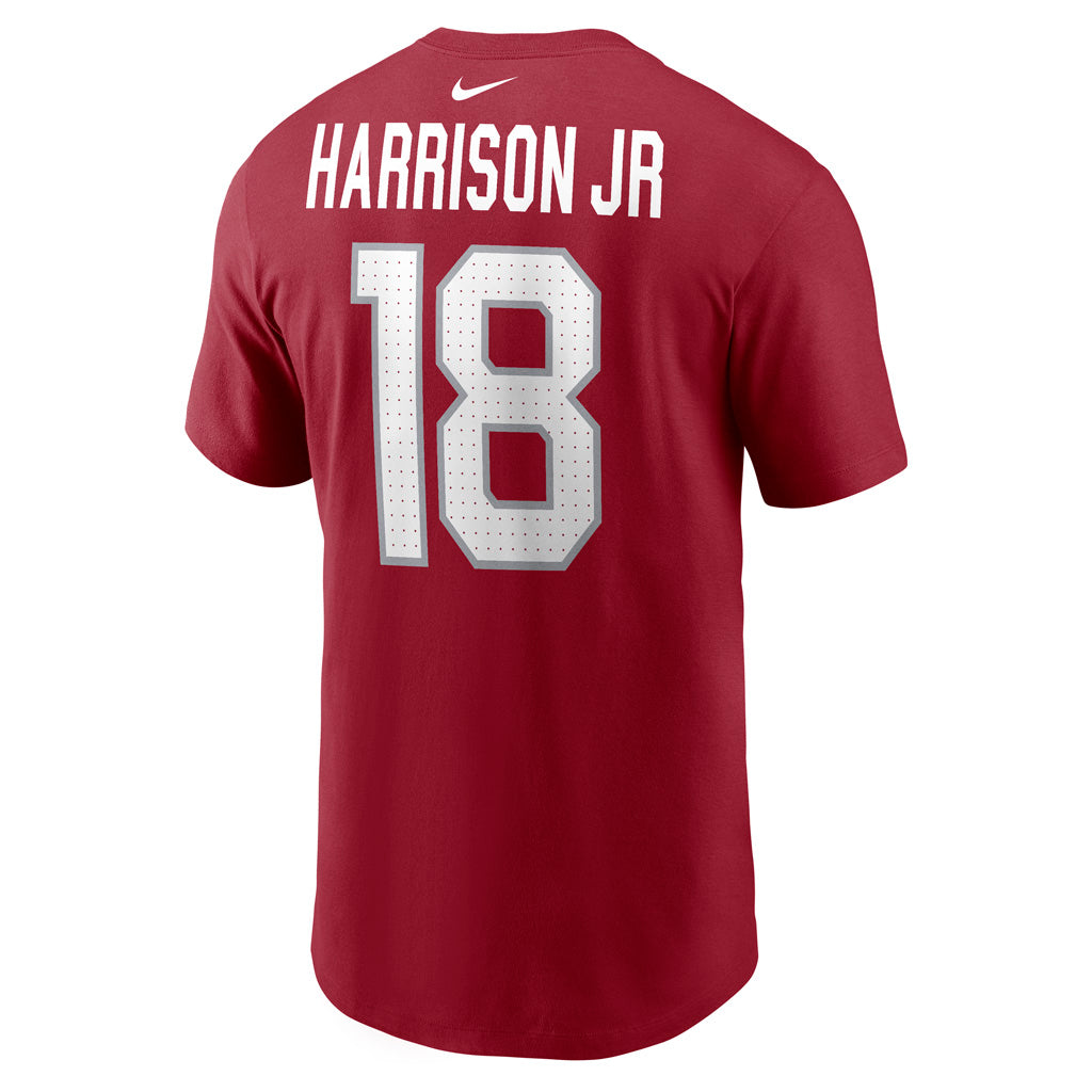 NFL Arizona Cardinals Marvin Harrison Jr. Nike Name & Number T-Shirt - Red