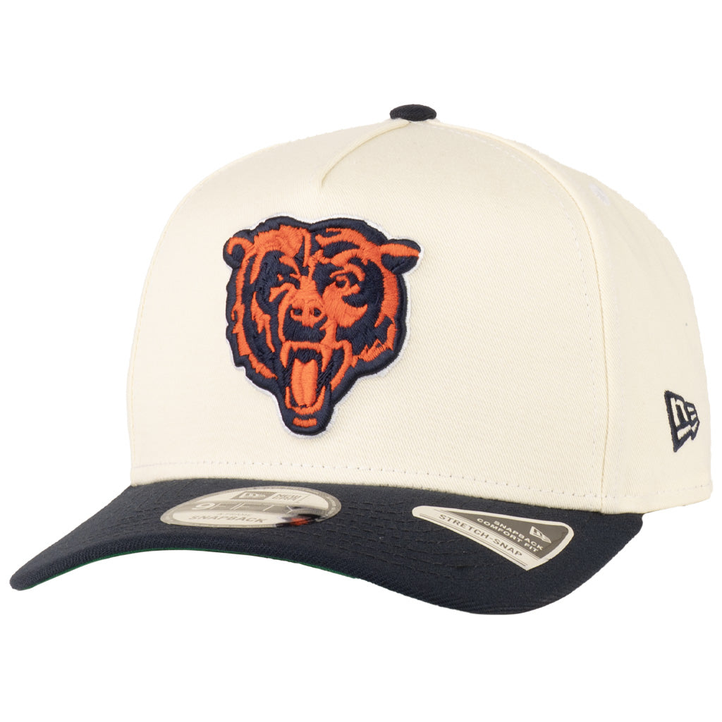 NFL Chicago Bears New Era Primary Two-Tone TC 9FIFTY A-Frame Snapback Hat - Cream