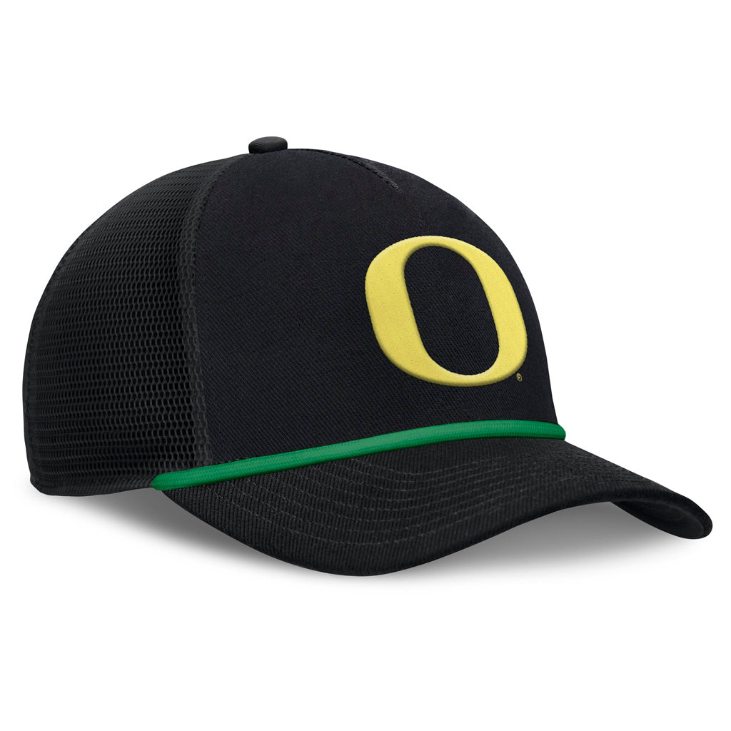 NCAA Oregon Ducks Nike Primary Logo Snapback Trucker Hat - Black