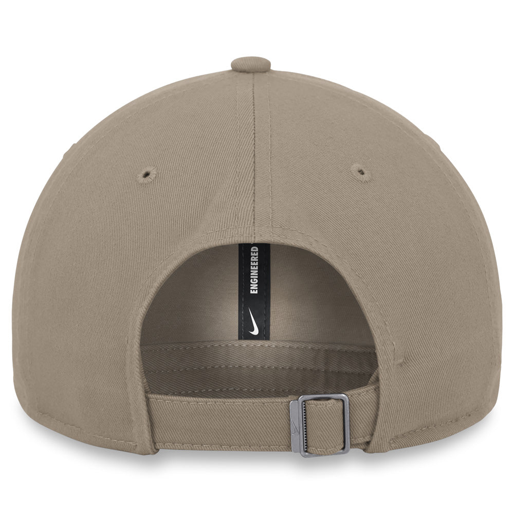 MLB Los Angeles Angels Nike White Logo Adjustable Hat - Tan