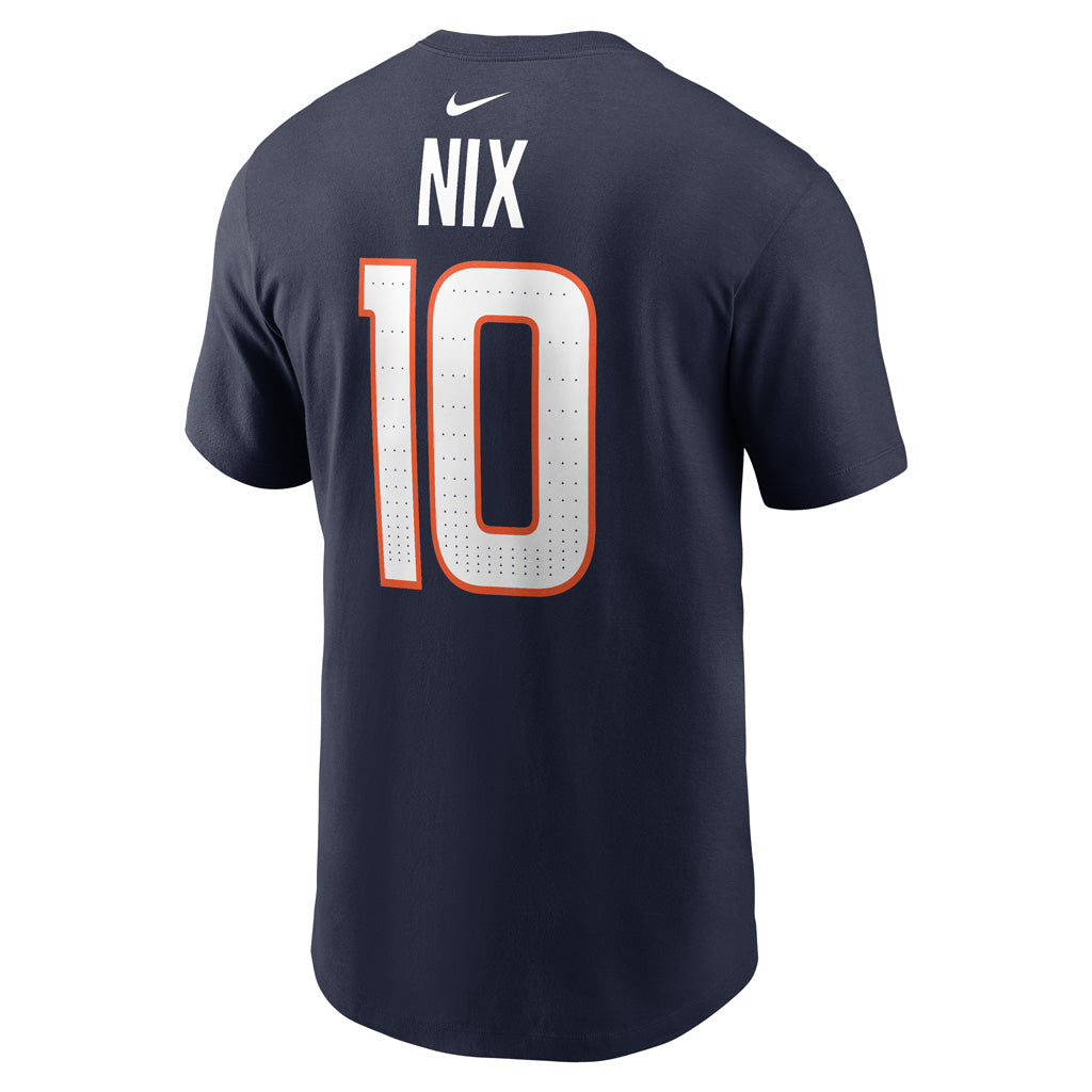 NFL Denver Broncos Bo Nix Nike Name & Number T-Shirt - Navy