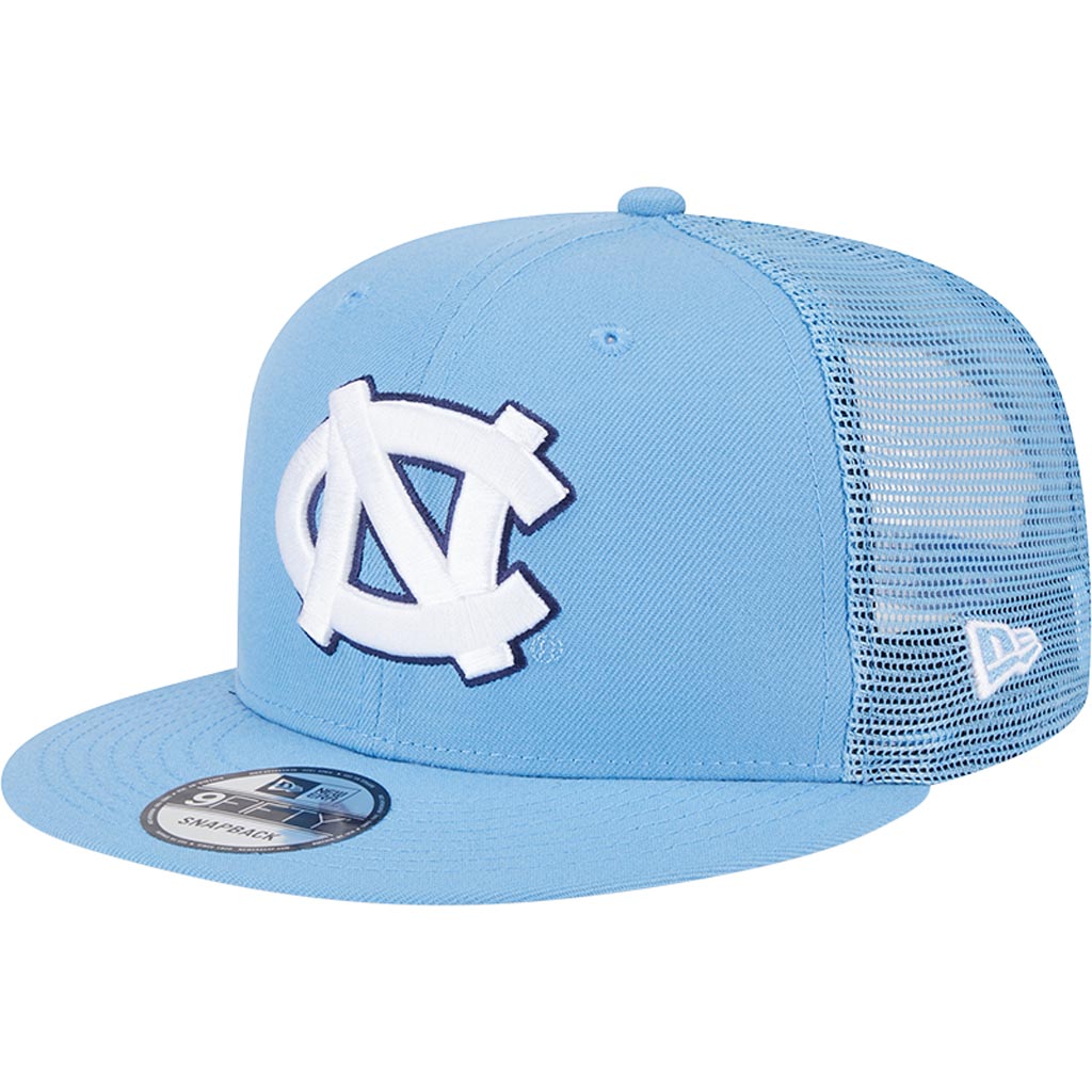 NCAA North Carolina Tar Heels New Era 9FIFTY Snapback Trucker Hat - Light blue