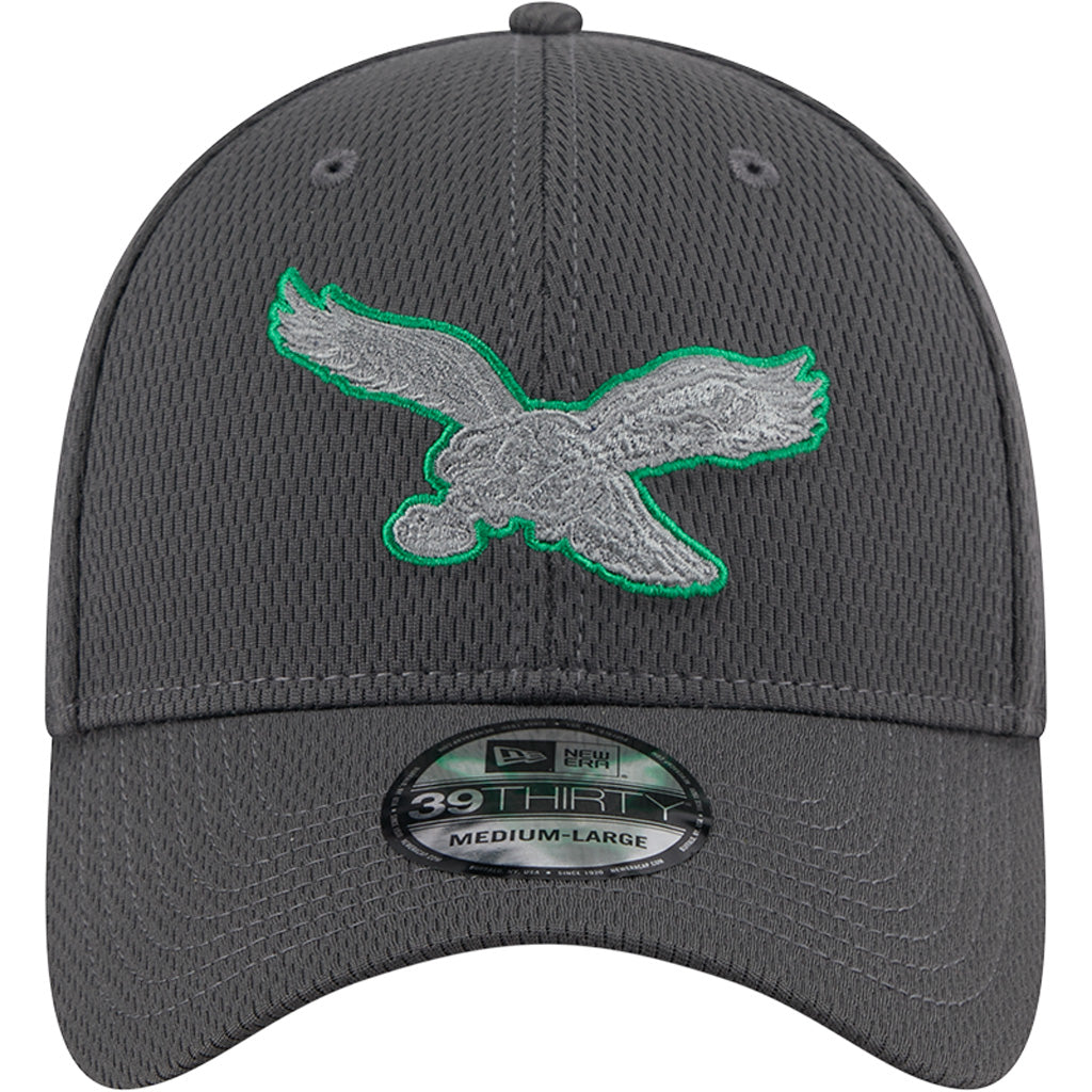 NFL Philadelphia Eagles New Era Tonal Graphite 39THIRTY Flex Fit Hat - Graphite