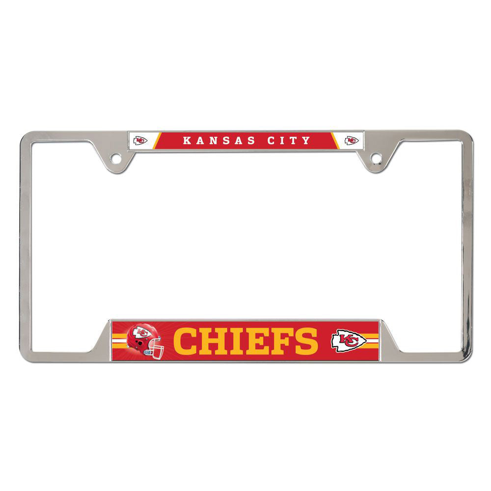 NFL Kansas City Chiefs WinCraft Metal License Plate Frame