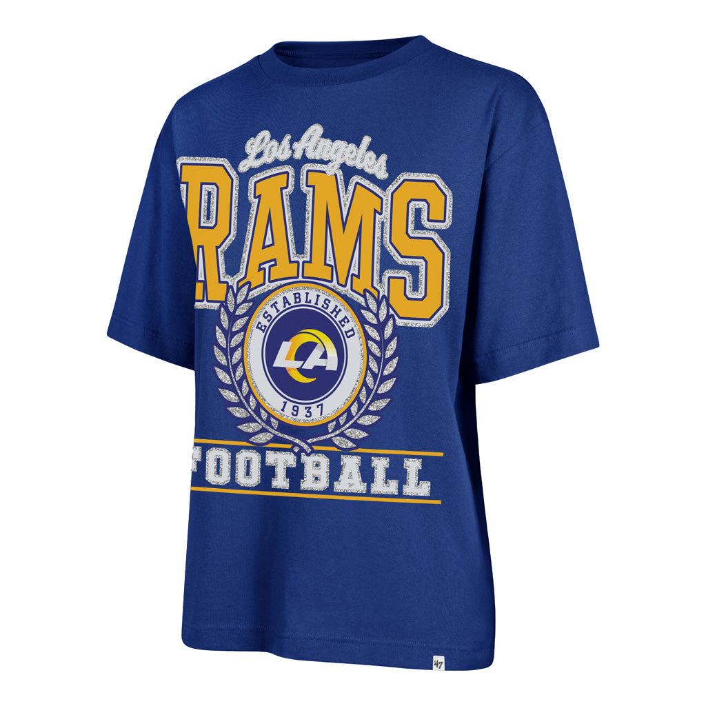 NFL Los Angeles Rams Women's '47 Ring True Foundation T-Shirt - Blue